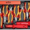 Wiha 32800 Insulated Tool Set with Screwdrivers, Nut Drivers, Pliers, Cutters, Ruler, Knife and Sockets in Rolling Tool Case, 10,000 Volt Tested and 1000 Volt Rated, 80-Piece Set