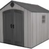 Lifetime Outdoor Storage Shed, 8 x 10 Foot, Gray
