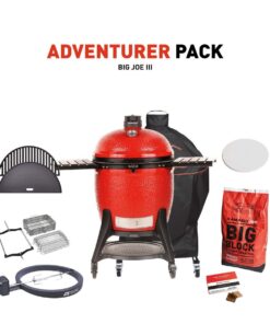 Kamado Joe Big Joe III Charcoal Grill With Adventurer Pack