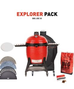 Kamado Joe Big Joe III Charcoal Grill With Explorer Pack