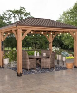 Cordova 14×10 Outdoor Gazebo with Steel Frame and Weather-Resistant Canopy