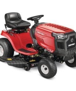 Troy Bilt Bronco 42 in 19 HP Briggs & Stratton Automatic Drive Gas Riding Lawn Tractor with Mow in Reverse
