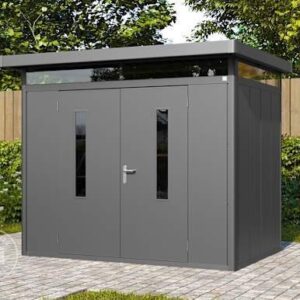 2,63x1,8x2,31 mm Tuinschuur antraciet Staal Tuinschuur