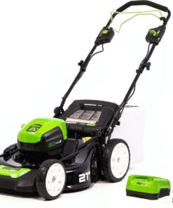 Greenworks Pro 80V 21-Inch Brushless Self-Propelled Lawn Mower, 4Ah Battery Included MO80L410