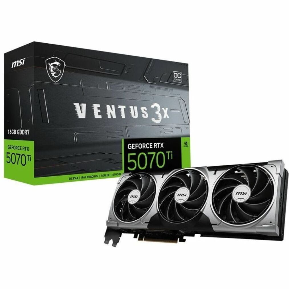 MSI G507T16V3C RTX 5070 Ti 16GB Ventus 3X OC Graphics Card
