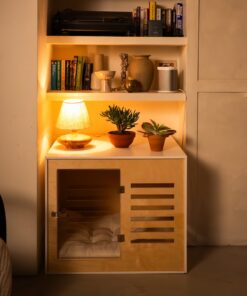 Luxury Dog Crate ‘Lodge White’