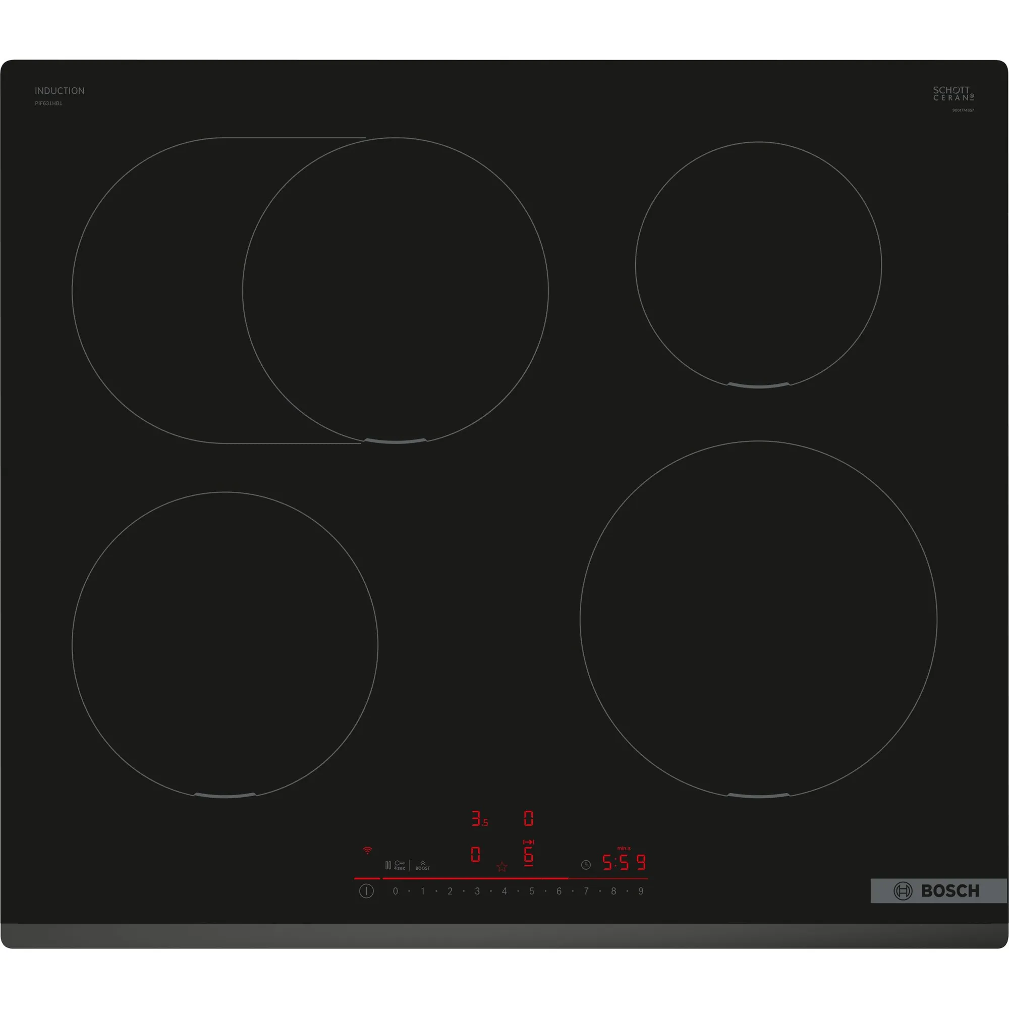 Bosch PIE631BB5E Inductiekookplaat