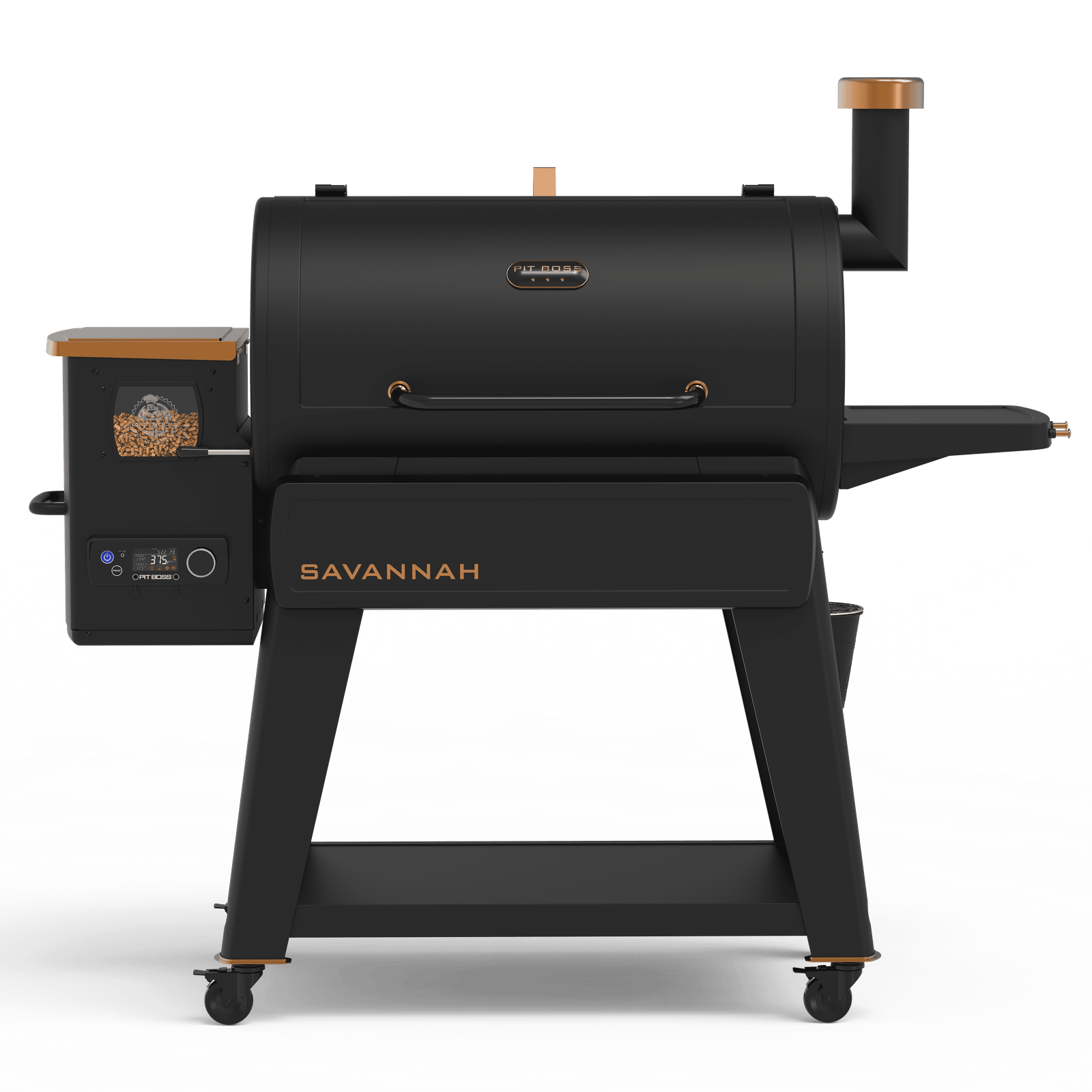 Pit Boss Pellet Smoker, Savannah 1500 Square Inch Wood Fired Pellet Grill, Onyx Series