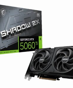 MSI SHADOW GeForce RTX 5060 Ti 16GB GDDR7 PCI Express 5.0 Graphics Card RTX 5060 Ti 16G SHADOW 2X OC PLUS