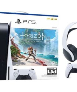 Sony PlayStation 5 PS5 Horizon Forbidden West Blu-ray Console Bundle with PULSE 3D Wireless Gaming Headset – Ultra HD Gaming System