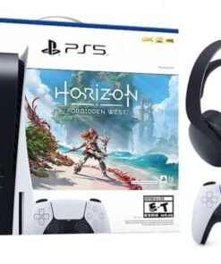 Sony PS5 PlayStation 5 Blu-ray Console with Horizon Forbidden West Game + PULSE 3D Wireless Headset Bundle