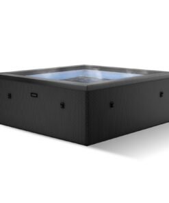 Wave Garda | 4-Person Eco Foam Hot Tub | Integrated Heater | Charcoal Black