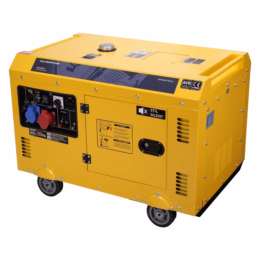 Valkpower dieselaggregaat, geluidsgedempt, 230V-400V, 10 kVA