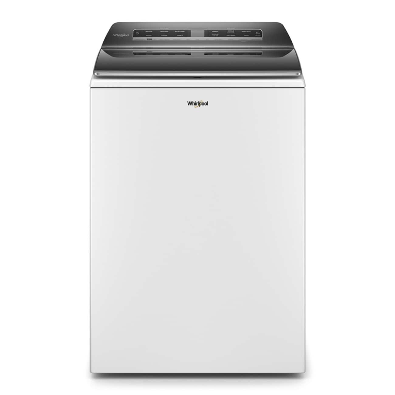 Whirlpool – 5.2/5.3 Cu. Ft. High Efficiency Smart Top Load Washer with 2 in 1 Removable Agitator – White