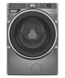 Whirlpool – 5.0 Cu. Ft. High Efficiency Smart Front Load Washer with FreshFlow Vent System – Silver