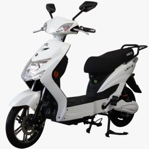 Elektrische scooter (fiets), met pedalen Volta SX – 220 W, maximale snelheid 25 km per uur wit