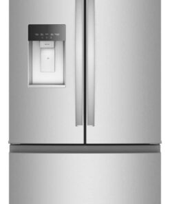 Whirlpool – 36 in. Wide 23 cu. ft. French Door Counter-Depth Refrigerator with In-Door Water and Ice – Fingerprint-Resistant Stainless Finish