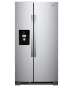 Whirlpool – 36 in. Wide 25 cu. ft. Side-by-Side Refrigerator – Monochromatic Stainless Steel
