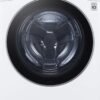 LG – 5.0 Cu. Ft. High-Efficiency Stackable Smart Front Load Washer with Steam and Built-In Intelligence – White