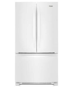 Whirlpool – 36 in. Wide 20 cu. ft. French Door Bottom Mount Counter-Depth Refrigerator – White