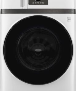 GE Profile – UltraFast 4.6 Cu. Ft. High-Efficiency Smart Front Load Washer and Electric Dryer Combo with Steam and Ventless Heat Pump – White