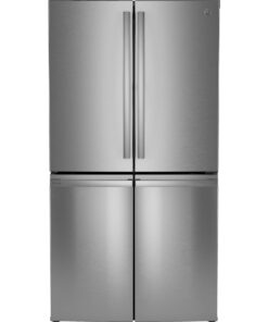 GE Profile – 36 in. Wide 22.9 Cu. Ft. 4-Door French Door Counter-Depth Smart Refrigerator with Dual-Dispense AutoFill Pitcher – Stainless Steel