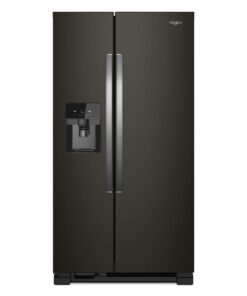 Whirlpool – 25 Cu Ft. Wide Side-by-Side Refrigerator – Black Stainless Steel