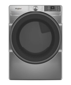 Whirlpool – 7.4 cu. ft. Smart Front Load ENERGY STAR Gas Dryer with Wrinkle Shield Option – Radiant Silver
