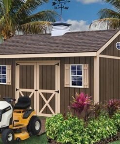 Brookfield 16×12 Wood Storage Shed Kit – ALL Pre-Cut