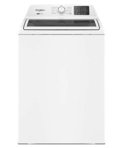 Whirlpool – 4.3 Cu. Ft. High-Efficiency Top Load Washer with 2-in-1 Removable Agitator and Soft Close Glass Lid – White