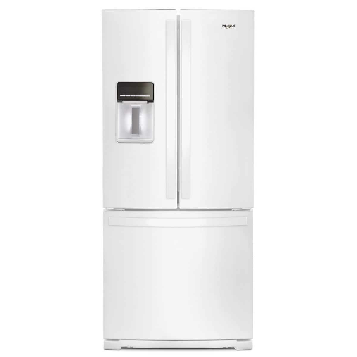 Whirlpool – 30 in. Wide 20 cu. ft. Wide French Door Refrigerator – White