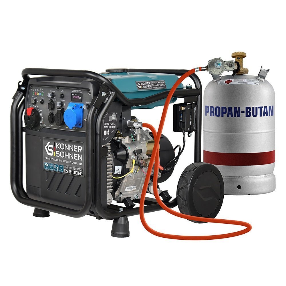 KS 8100iEG hybride invertergenerator op gas/benzine