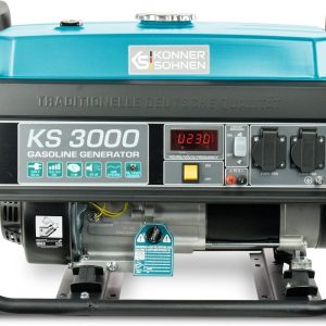 De benzinegenerator KS 3000E van het Duitse merk Könner & Söhnen
