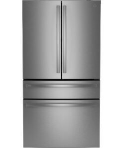 GE Profile – 36 in. Wide 23.2 Cu. Ft. 4-Door French Door Counter-Depth Smart Refrigerator with Dual-Dispense AutoFill Pitcher – Stainless Steel