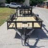 5×12 Powder Coated Dovetail Utility Trailer 3500lb Axle