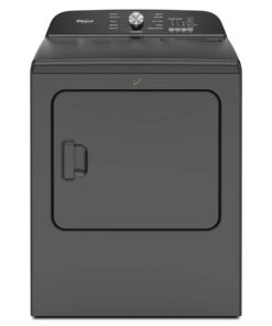 7.0 Cu. Ft. Whirlpool Electric Dryer with Moisture Sensor – Volcano Black