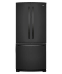 Whirlpool – 30 in. Wide 20 cu. ft. French Door Refrigerator – Black