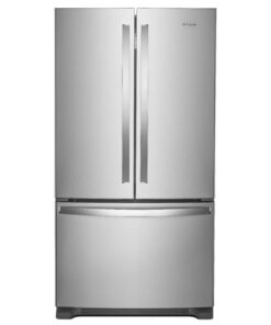 Whirlpool – 36 in. Wide 20 cu. ft. French Door Bottom Mount Counter-Depth Refrigerator – Stainless Steel