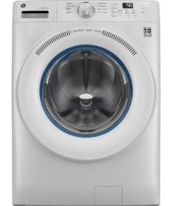 GE – 4.6 Cu. Ft. High-Efficiency Stackable Smart Front Load Washer with Microban Antimicrobial Technology – White