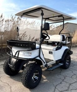 Brand New 48v Electric Golf Cart Lifted & Loaded eMACHINE – WHITE