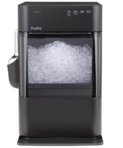 GE Profile – Opal 2.0 Ultra Nugget Ice Maker with Scale Inhibiting Filter – Carbon Black