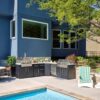 Emory Corner Outdoor Kitchen Island – Combo