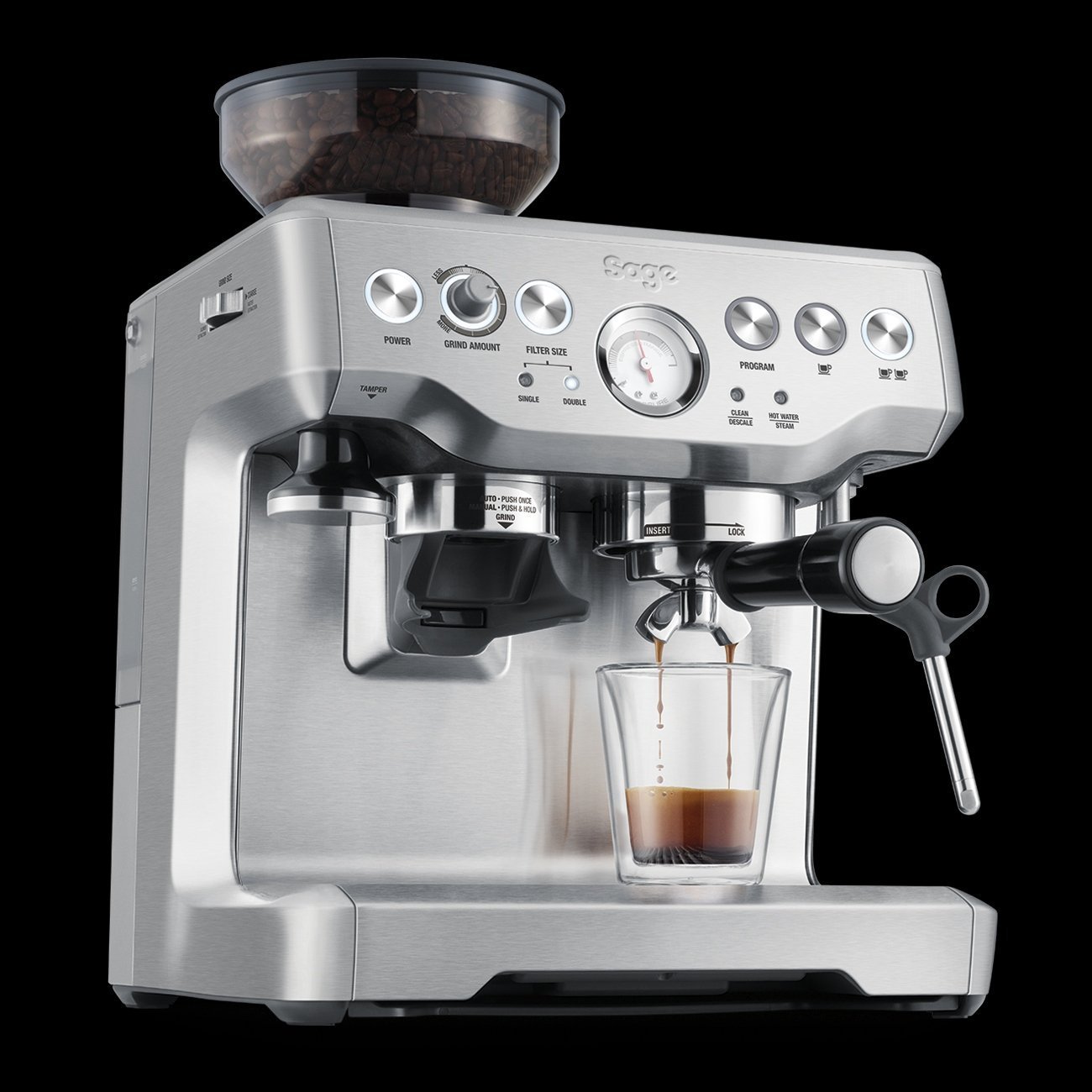 de Barista Express™ met thermische melkkan
