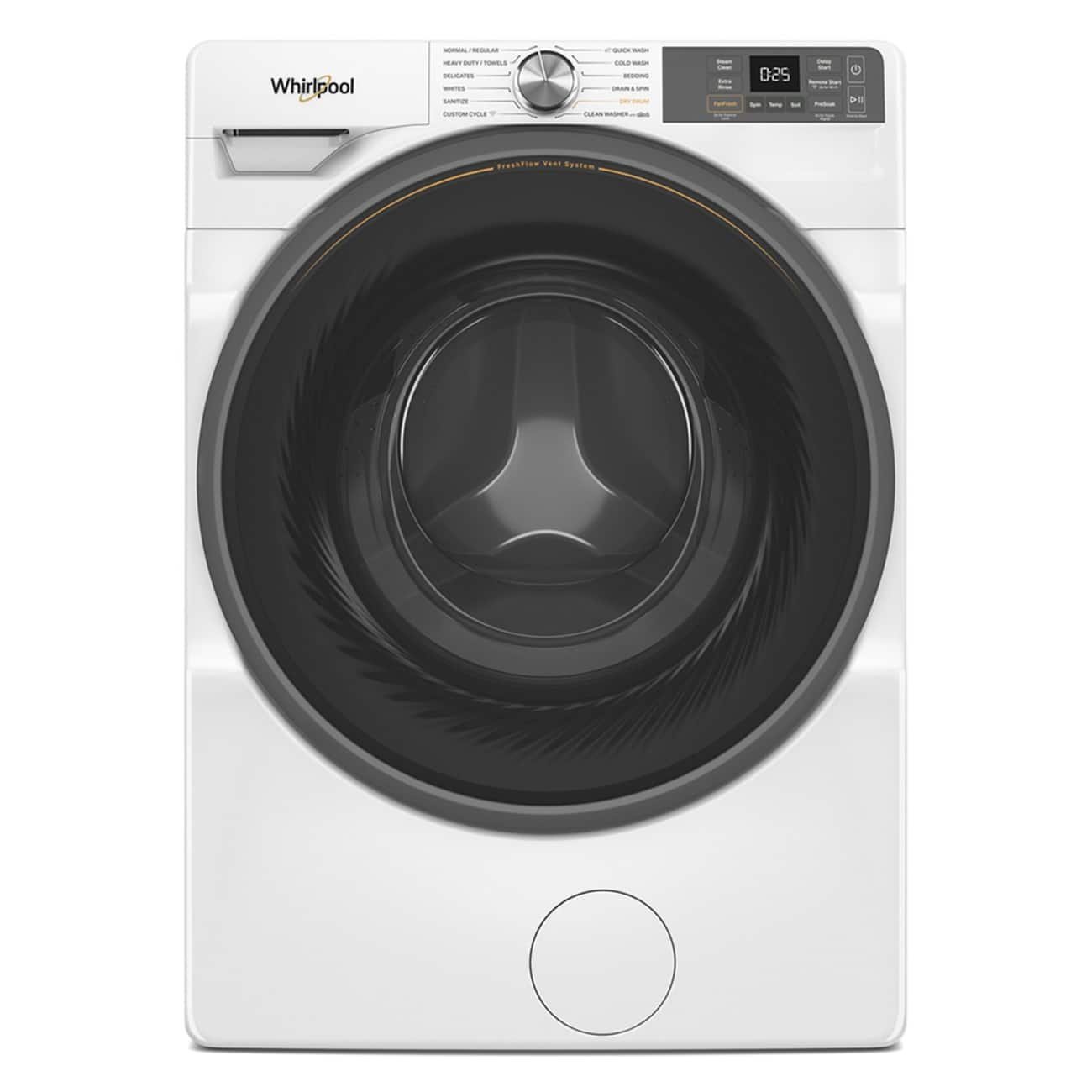 Whirlpool – 4.5 cu. ft. Smart Front Load ENERGY STAR Washer with FreshFlow Vent System – White