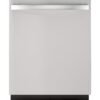 GE – 24″ Top Control Built-In Stainless Steel Tub Dishwasher with Hidden Electric Controls and 51 dBA – Stainless Steel