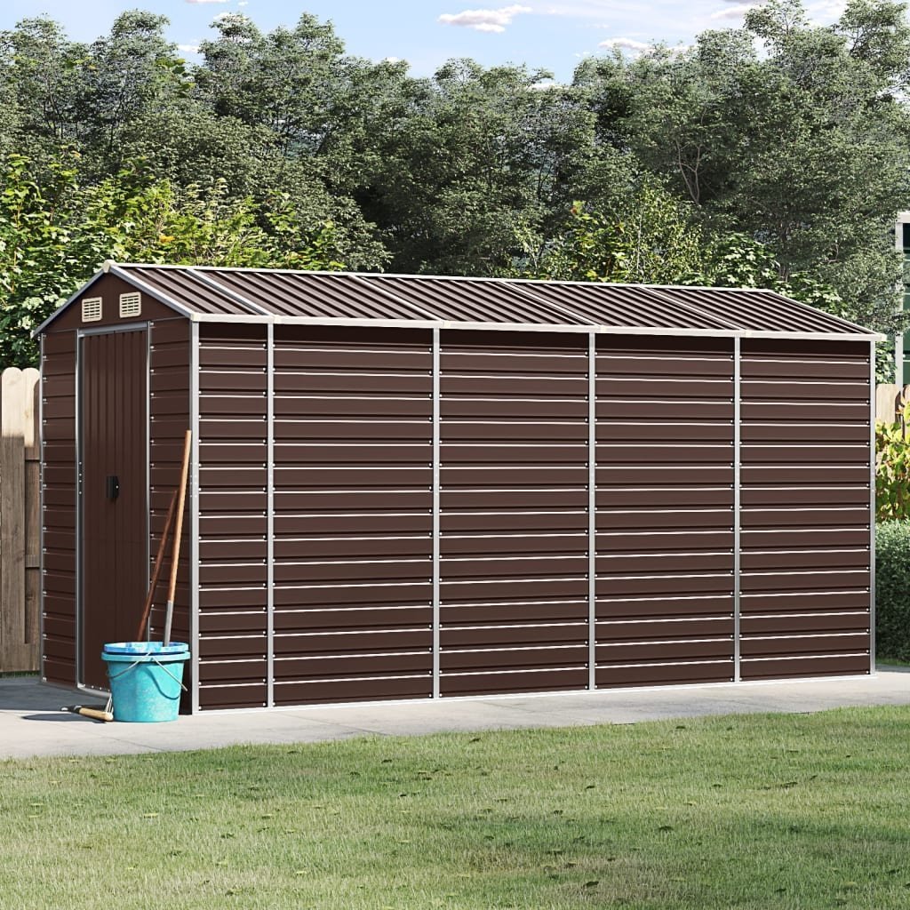 Tuinschuur 191x385x198 cm gegalvaniseerd staal