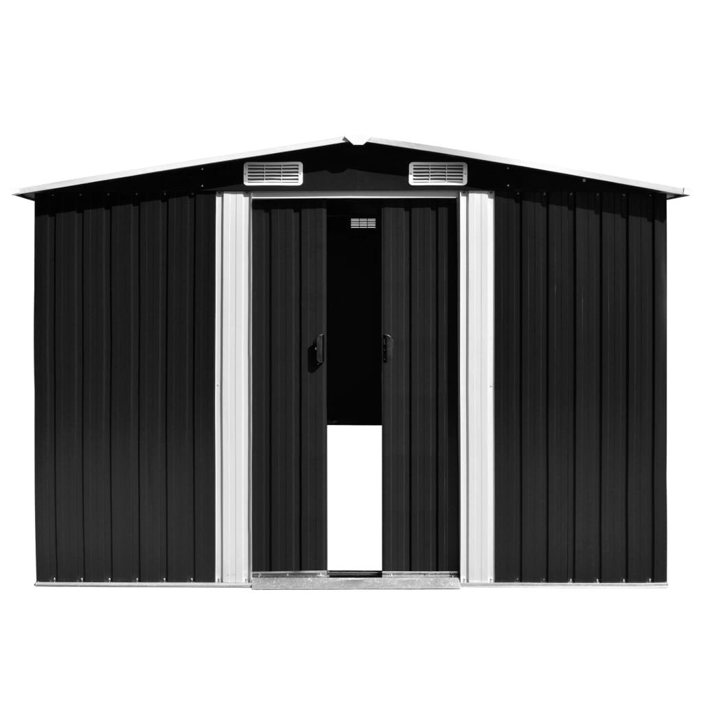 2,63x2,28x2,31 mm Tuinschuur antraciet Staal Tuinschuur