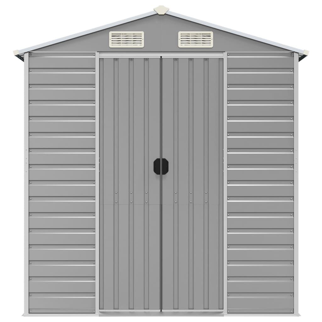 vidaXL Tuinschuur 191x555x198 cm gegalvaniseerd staal