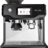 Breville – the Barista Touch Espresso Machine with 15 bars of pressure, Milk Frother and intergrated grinder – Black Truffle