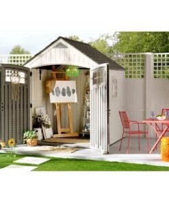 Cascade 7 ft. W x 4 ft. D Plastic Storage Shed